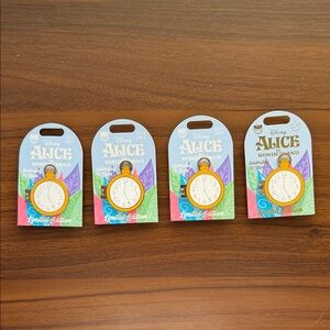 Disney Alice in Wonderland 70th Anniversary Hinged Pocketwatch LE Pin Set